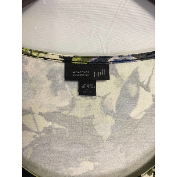 J. Jill Wearever Collection Women’s All Over Floral Print Casual Dress Sz PXS - Picture 3 of 4